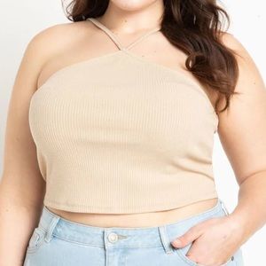 Eloquii halter neckline top